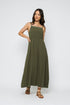 Marilyn-Eyelet Trim Sun Dress